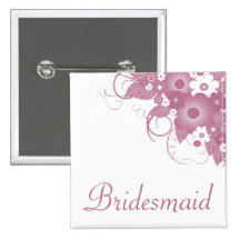 Bouton mauve de bouquet de demoiselle d'honneur badges avec agrafe
