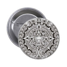 Bouton maya de calendrier pin's avec agrafe