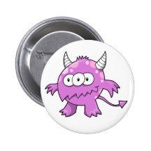 Bouton mignon d'alien de monstre pin's avec agrafe
