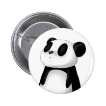 Bouton mignon de panda pin's avec agrafe