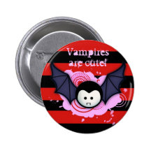 Bouton mignon de vampire badge