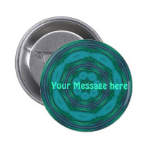 BOUTON - motif d'abrégé sur turquoise Pin's