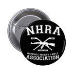 Bouton national d'association d'hockey et de fusil pin's