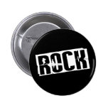 Bouton noir de roche pin's avec agrafe