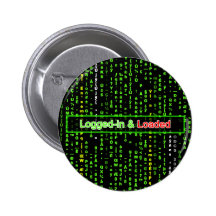 Bouton ouvert une session et chargé pin's avec agrafe