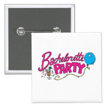 Bouton : Partie de Bachelorette Badge Avec Épingle