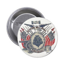 Bouton patriotique de McCain Badge Avec Épingle