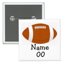 Bouton personnalisé du football badges avec agrafe