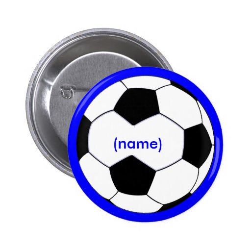Bouton personnalisé du football pin's avec agrafe