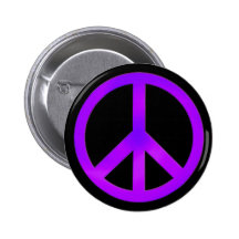 Bouton pourpre de symbole de paix badges avec agrafe