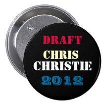 Bouton rond de campagne de CHRISTIE 2012 de Chris  Badge