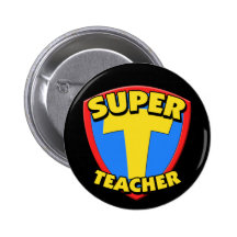 Bouton rond de professeur superbe badge avec épingle