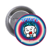 Bouton rond de Spikey Pin's Avec Agrafe