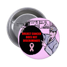 Bouton rond - victimes de cancer du sein badges