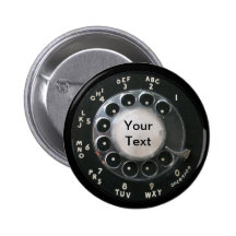 Bouton rotatoire de cadran de téléphone pin's