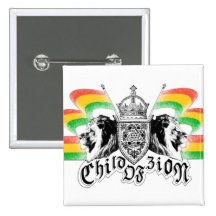 Bouton royal de crête de reggae de Rasta Badge