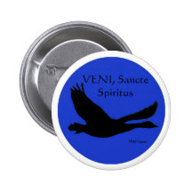 Bouton sauvage d'oie - VENI, Sancte Spiritus Pin's Avec Agrafe
