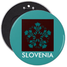 Bouton slovène d'oeillets pin's avec agrafe