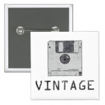Bouton souple vintage badges avec agrafe