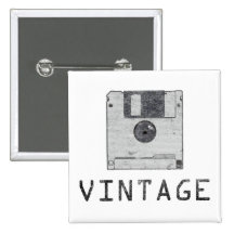 Bouton souple vintage badges avec agrafe