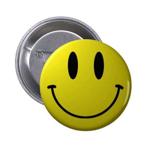 Bouton souriant de visage badge