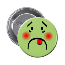 Bouton souriant malade badges avec agrafe