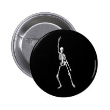 Bouton squelettique frais badge avec épingle
