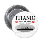 Bouton titanique de bateau de fantôme (rond) (résu badges avec agrafe