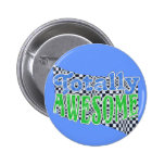 Bouton totalement impressionnant pin's