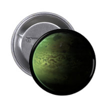Bouton vert de planète pin's avec agrafe