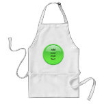 bouton vert tablier