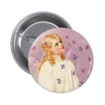 Bouton victorien d'ange de Pâques Badges Avec Agrafe