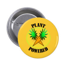 Boutons actionnés par plante pin's avec agrafe