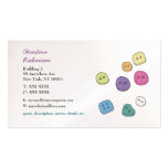 Boutons cousant des cartes de visite de Scrapbooki Cartes De Visite Professionnelles