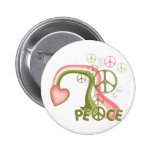 Boutons d'arc-en-ciel de paix rétros badges avec agrafe