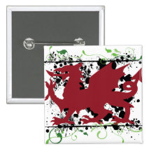 Boutons de dragon de Gallois Pin's