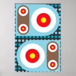 Boutons de robot de cible de cercle affiches