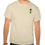 Boutons déprimés de feu d'arrêt t-shirt