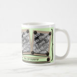 Boutons et tasse verts de parenthèses