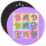 Boutons, goupilles - art de bruit de PAPA Badge Avec Épingle