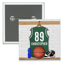 Boutons nommés personnalisés du Jersey de basket-b Pin's Avec Agrafe