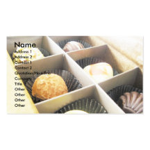 boxofchocolatesfaded, nom, adresse 1, adresse… modèles de cartes de visite