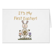 BOYBUNNYFIRSTEASTER CARTE DE VŒUX