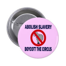 BOYCOTTEZ LE CIRQUE BADGES AVEC AGRAFE