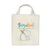 BOYNTON ! LOGO D'HIPPOPOTAME SAC FOURRE-TOUT
