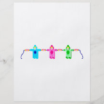 Bracelet de perle formé par bébé tract personnalisé
