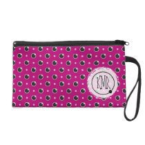 Bracelet impertinent de monogramme de point de pol sacs baguettes