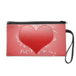 Bracelet mignon de coeur et d'étincelles pochette avec dragonne