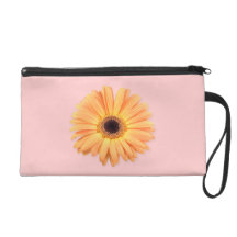 Bracelet orange de Gerbera Sac À Main Avec Dragonne