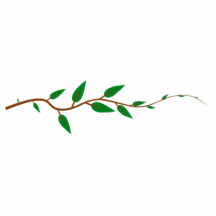 Branche d'arbre avec le feuille découpage en acrylique